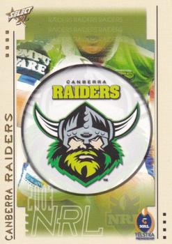 2003 Select XL #27 Canberra Raiders Logo Front